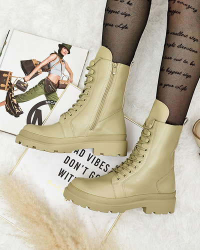 Royalfashion Cizme bagger pentru femei din piele ecologică Vederme