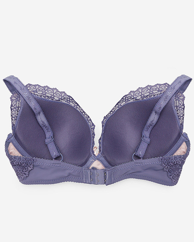Sutien din dantela violet-roz pentru dama - Lenjerie intima