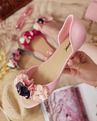 Royalfashion Balerini din cauciuc cu floare Koddies