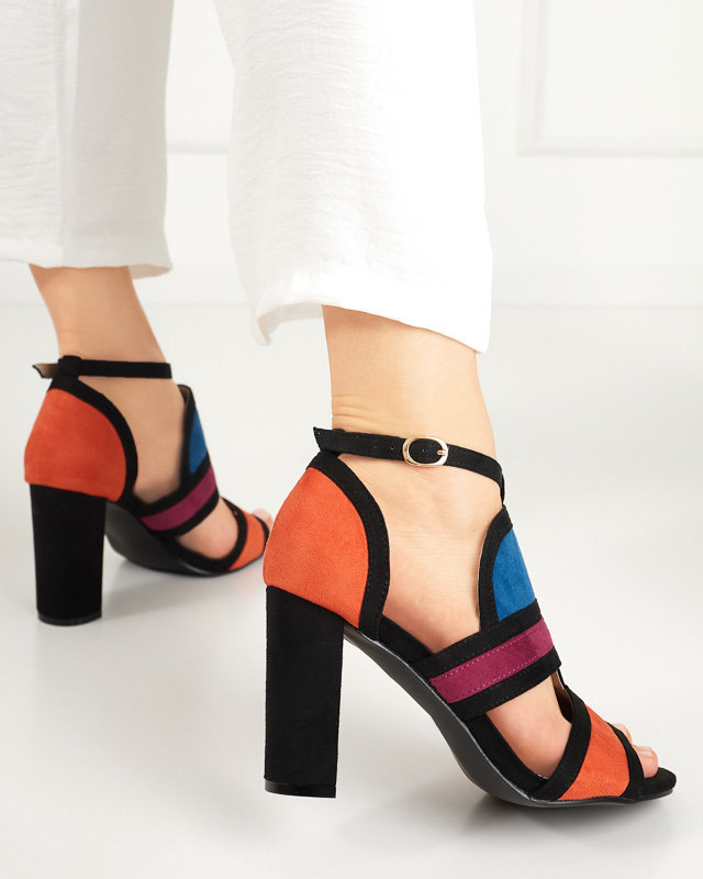 OUTLET Sandale de dama colorate pe postul Buskiri-Footwear