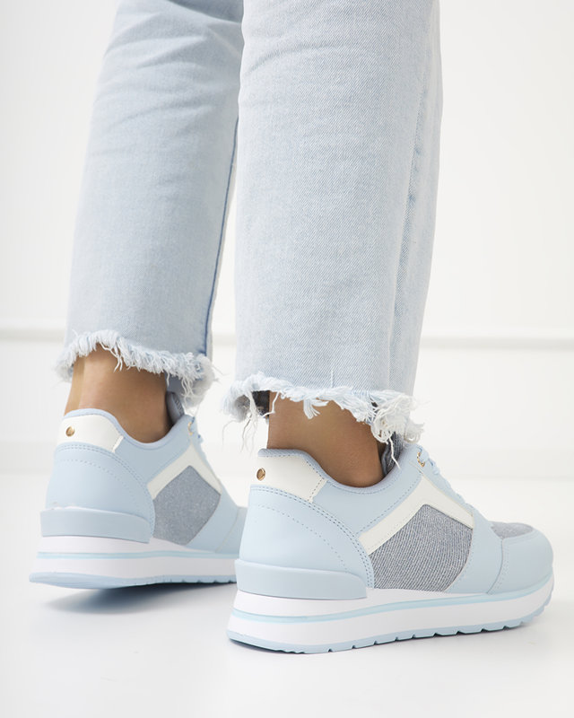 Pantofi sport de damă albaștri cu sclipici Berilan - Încălțăminte