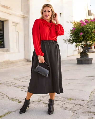 Fusta midi pentru femei Royalfashion