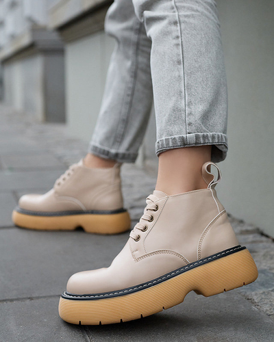 Cizme de damă în bej Tarraf- Footwear