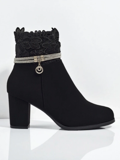 Botine Flora Negre Elegante pentru Orice Ocazie