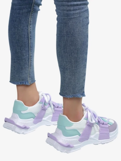 Royalfashion Sneakers sport pentru femei cu inserții din cauciuc Bubble