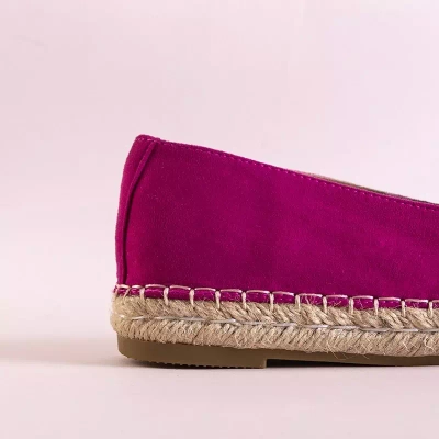 OUTLET Espadrile de damă fucsia cu decorațiuni Lucila - Încălțăminte