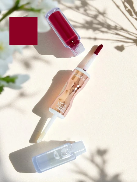 Ruj și Gloss Transparent 2-în-1 Ruby Woo