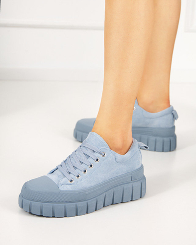 Pantofi de damă înalți Maomis Blue - Încălțăminte