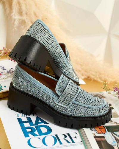 Royalfashion Mocasini de damă cu zirconii Epolls