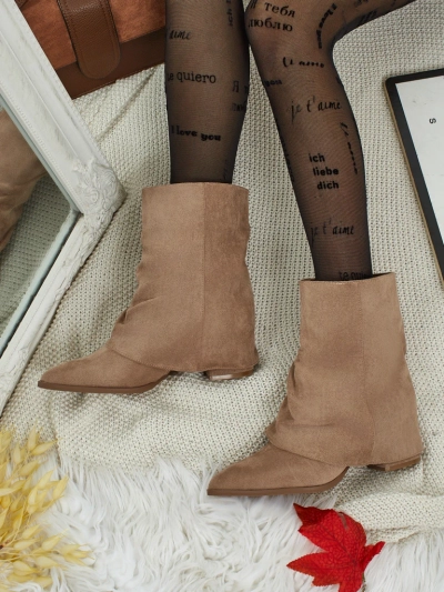 Botine de damă cu partea superioară închisă Moonly