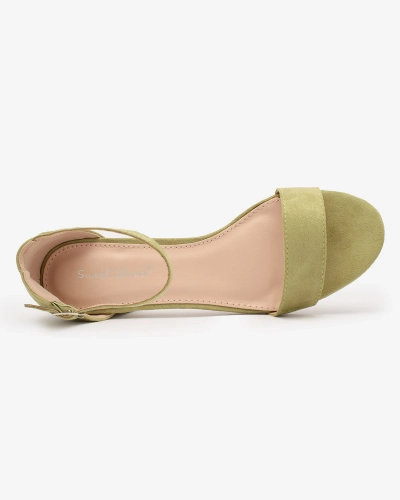 Royalfashion Sandale stiletto joase de damă verzi Mesteri