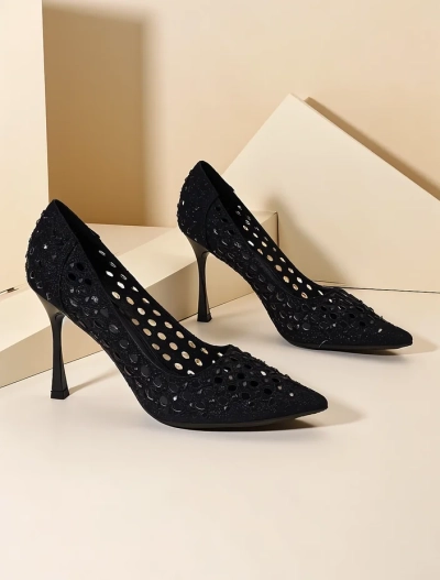 Royalfashion Stiletto-uri perforate pentru femei Ecatte