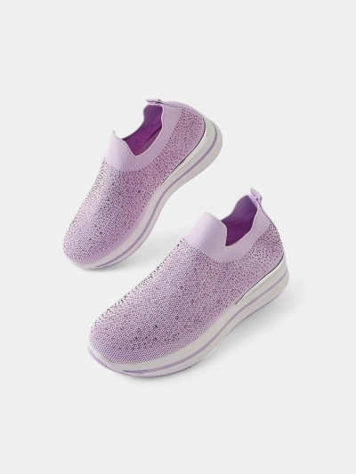 Pantofi sport slip-on pentru femei Royalfashion cu strassuri Adeq