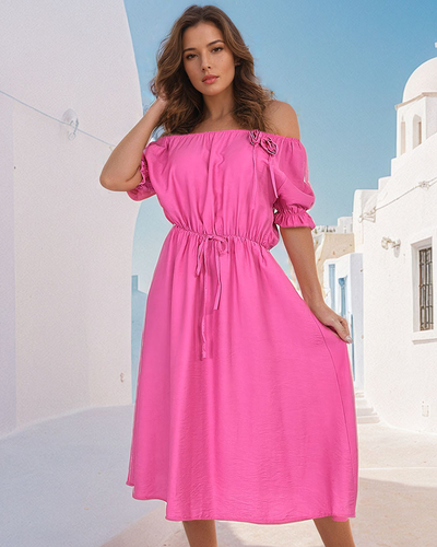 Royalfashion Rochie midi pentru femei a'la hiszpanka