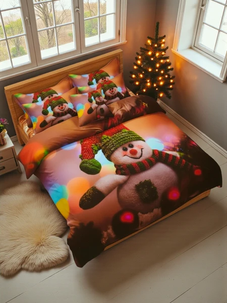 Royalfashion Lenjerie de pat de Crăciun 160x200 set 3 PIESE
