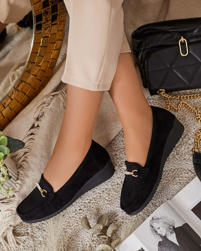 Royalfashion Mocasini de damă eko din piele de căprioară Ewo