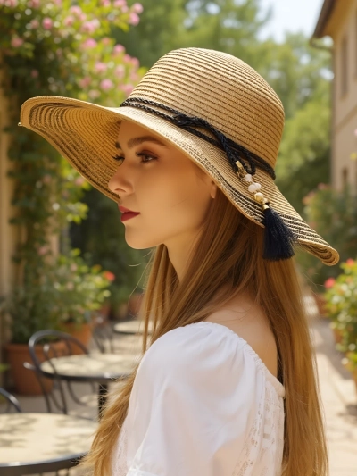 Royalfashion Pălărie de paie pentru femei Rionnav