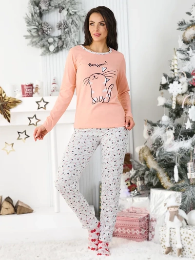 Pijama pentru femei Royalfashion cu print