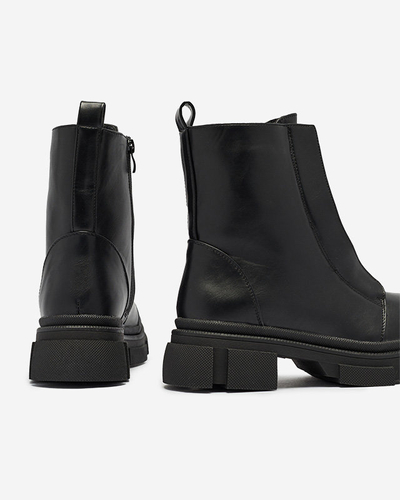 OUTLET Cizme înalte negre izolate pentru femei Slovys- Footwear