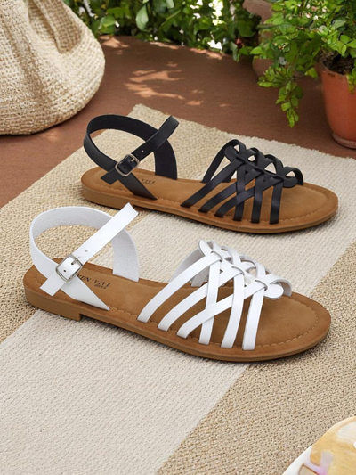 Sandale dama Royalfashion cu barete decorative Livia