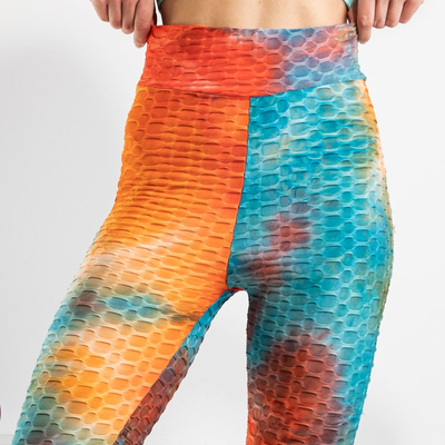 Jambiere sport pentru femei portocalii - Îmbrăcăminte