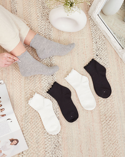 Royalfashion Șosete clasice pentru femei 5/pachet