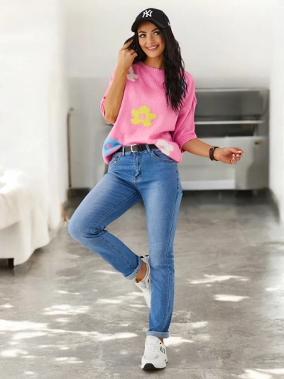 Jeans drepte pentru femei Royalfashion din bumbac