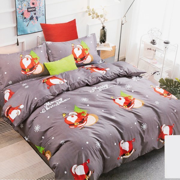 Set de lenjerie de pat de bumbac de Crăciun 160x200 4 bucăți - lenjerie de pat
