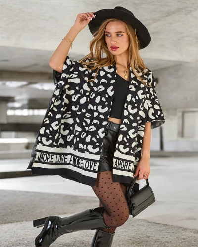 Royalfashion Poncho imprimat pentru femei