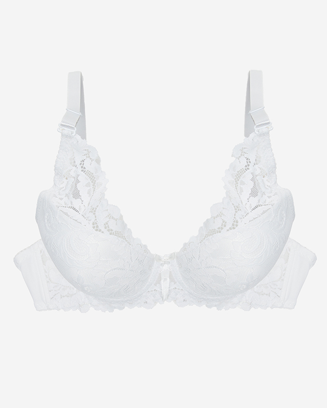 Sutien de dama alb din dantela - Lenjerie intima