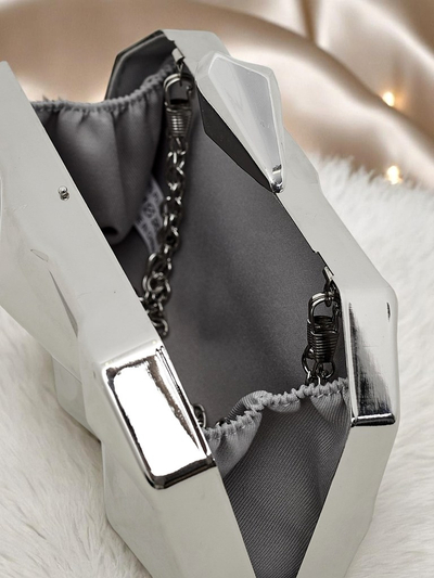Royalfashion Geantă plic pentru femei Metal Muse