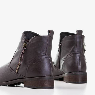 OUTLET Cizme dama maro închis a'la Cizme Edelvika Jodhpur - Încălțăminte