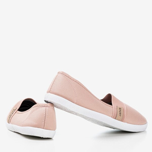 Jasnoróżowe tenisówki slip on Spoulia - Obuwie