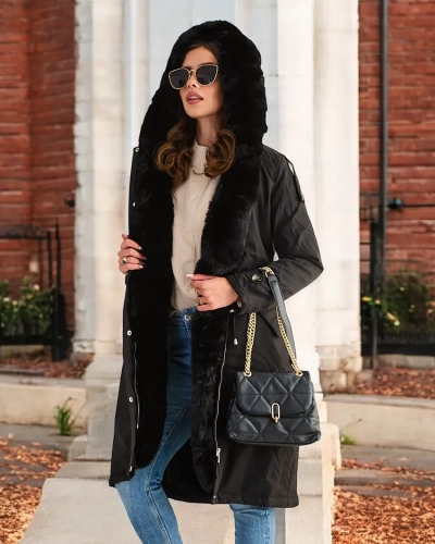 Royalfashion Palton lung pentru femei