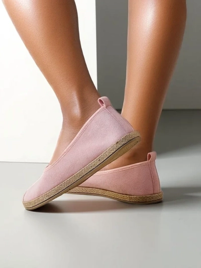 Espadrile ecologice din suede pentru femei Royalfashion Aroles