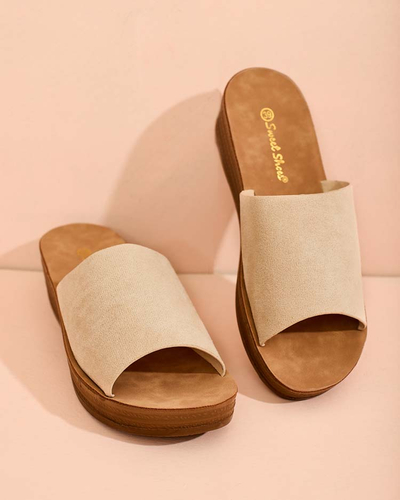 Royalfashion Flip-flops Saffil cu toc jos pentru femei