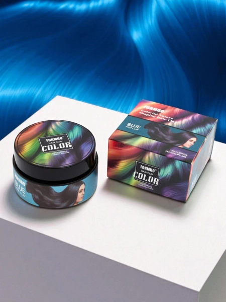 Formbo Azzurro Argus – ruměnka pro vlasy, modrá barva, Fashion styling