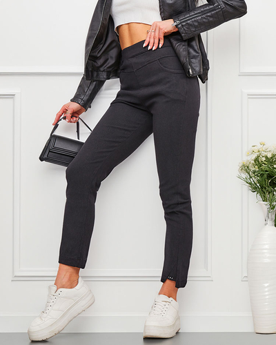 Royalfashion Pantaloni teggings de damă de culoare albastră