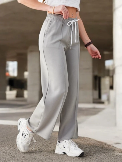 Royalfashion Pantaloni largi pentru femei cu pliuri