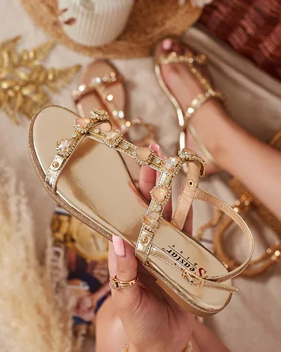 Royalfashion Sandale femei Selina zirconiu