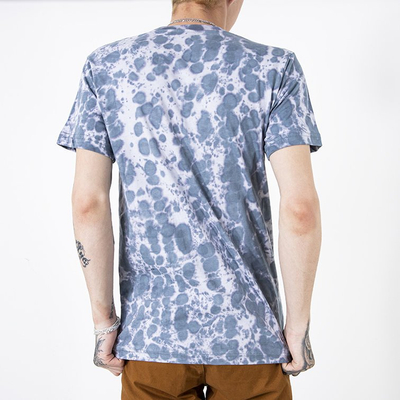 Tricou bărbătesc gri din bumbac cu imprimeu - Îmbrăcăminte