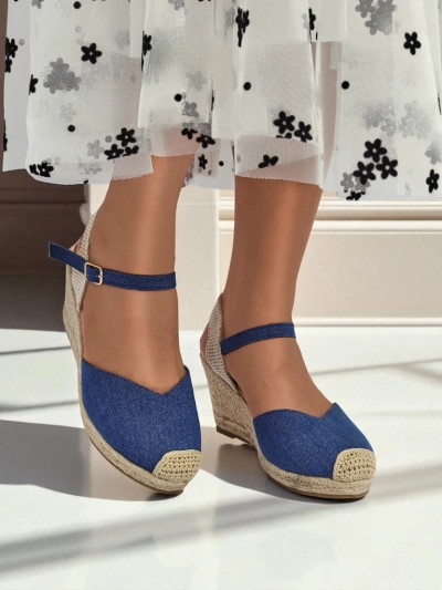 Royalfashion Sandale wedge pentru femei Solara Espadrille