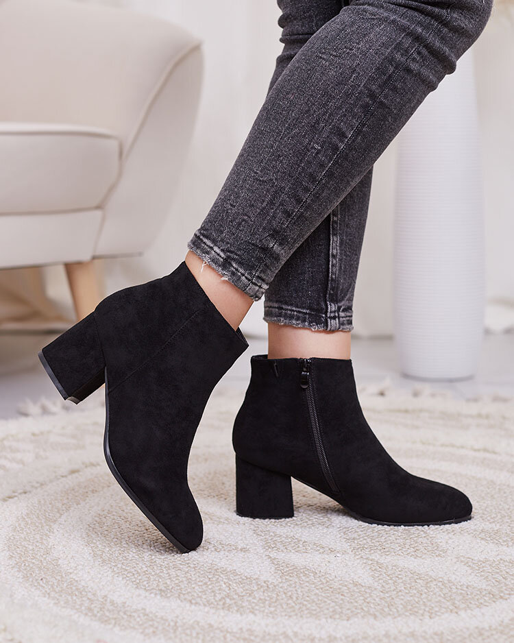 Royalfashion Cizme stiletto joase pentru femei negre Referra