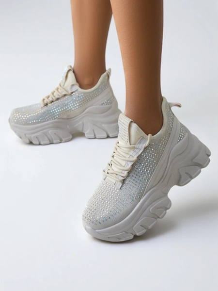 Royalfashion Adidași sportivi pentru femei cu strasuri Blysco