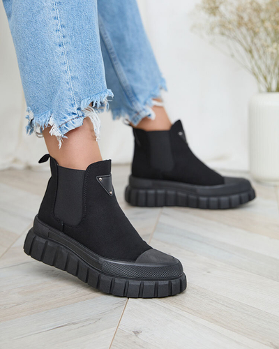 Royalfashion Negru adidași înalți pentru femei Nexeri