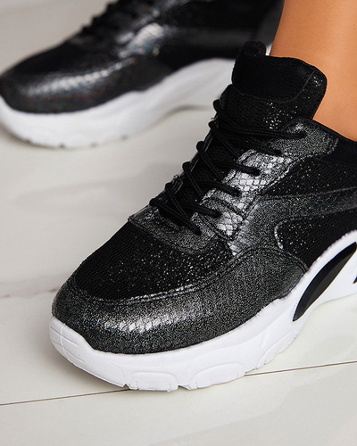 OUTLET Pantofi sport negri dama Tenisi Filondi - Incaltaminte