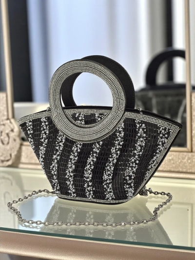 Poșetă mică de damă cu zirconiu Sparkle Queen