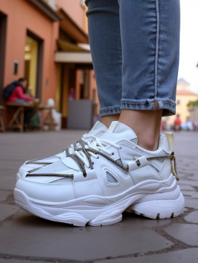 Sneakeri Royalfashion pentru femei cu talpă groasă Reterri