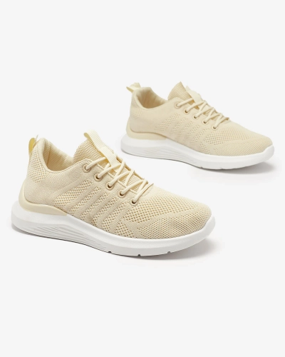 Pantofi sport din material textil pentru femei Cream Bofia - Încălțăminte