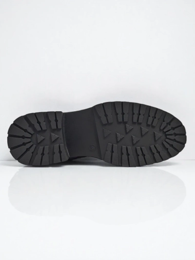 Botine de damă Elisse din piele ecologică cu șireturi